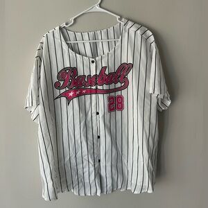 Striped baseball Jersey
